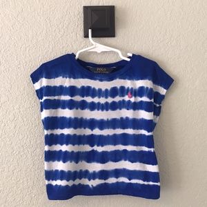 Ralph lauren Tie Dye Tee with Tied Back